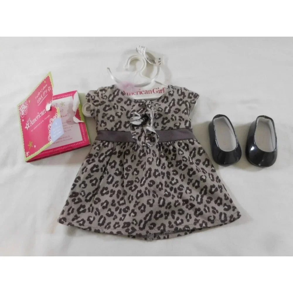 American‎ Girl Retired Sweet Savannah Dress Outfit Headband, Shoes & Charm